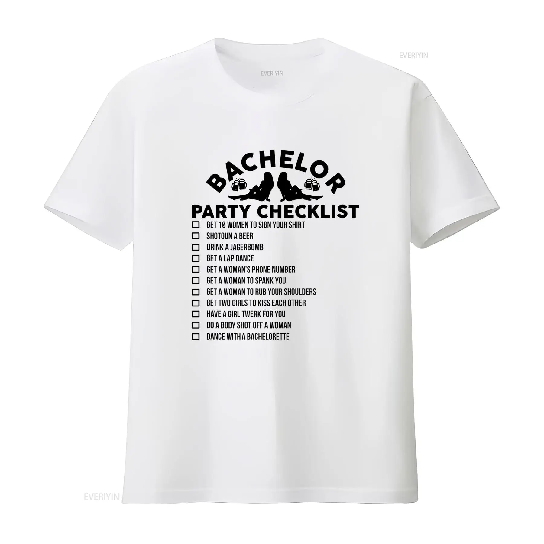Men'S Grooming Checklist - Zabawna koszulka z listą kontrolną na