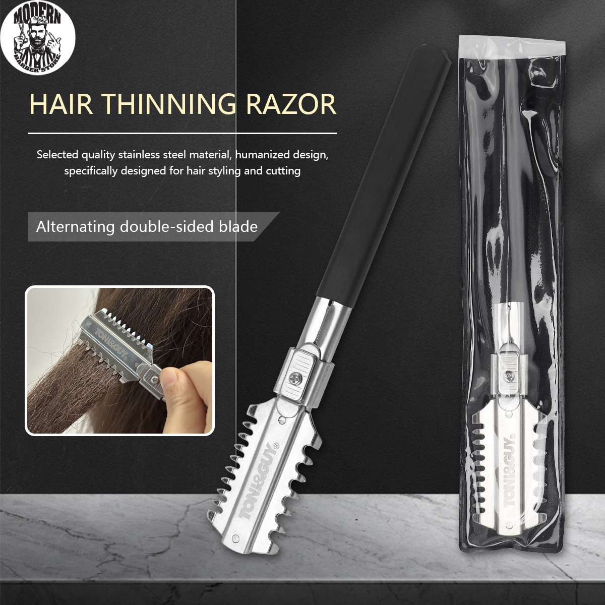 Men'S Grooming Razor - Ostrza do brzytwy fryzjerskiej dwustronnej, ręczne