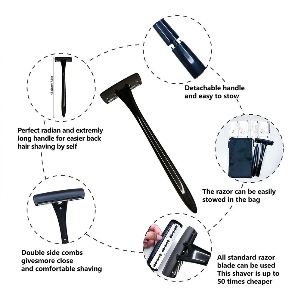 Długa maszynka do golenia plec – Men'S Grooming Shaver recenzja i cena